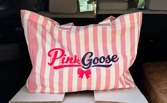 Pink Goose Tote Bag