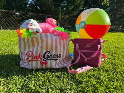 Pink Goose Tote Bag