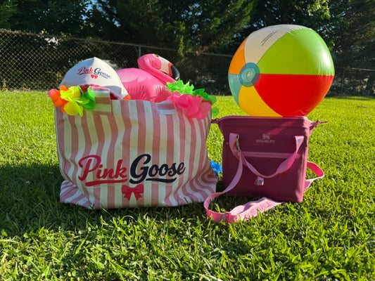 Pink Goose Tote Bag